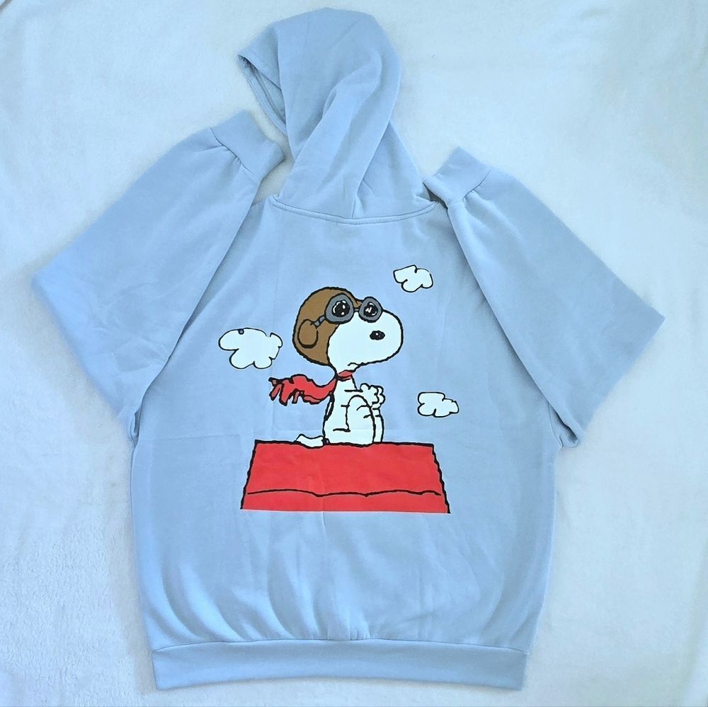 Peanuts🥜  "Snoopy World War I Flying Ace" Hoodie - NWT - Picture 12 of 13